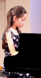 One of the young pianists