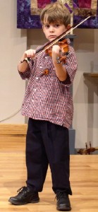 A young violin soloist