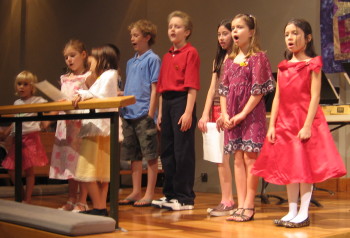 The F.R.O.G.S. Choir sang as part of the Children’s Benefit Concert to raise $5,000 for an Ark of Animals from Heifer International.