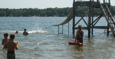 Swimming at Lake Wapogasset