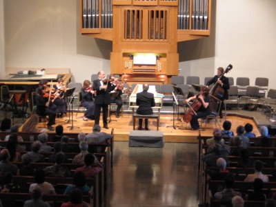 Darel Stark playing Bach’s Violin Concerto in A minor.