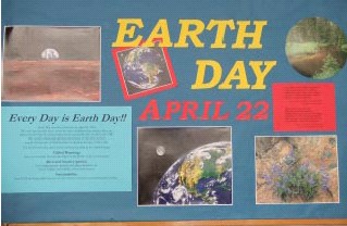Earth Day bulleting board