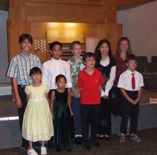 Performers at the Young Organist Concert