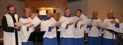 The Compline Choir sings during Communion.