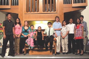 Participants in last year's Young Organists Concert