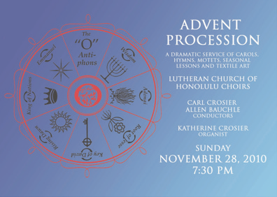 Advent procession poster