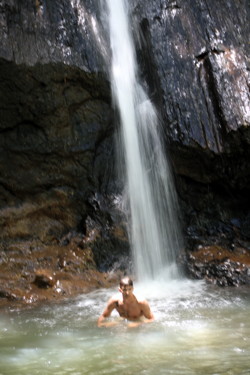 A Wounded Warriors enjoys a waterfall