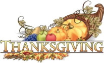 Thanksgiving graphic with cornucopia