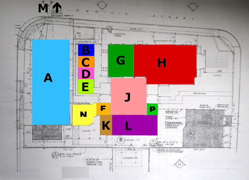 Diagram of the LCH campus