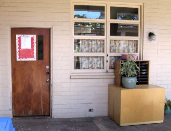 Entrance to the nursery/child care room