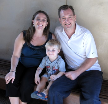 Amanda and Michael Lippert with their son