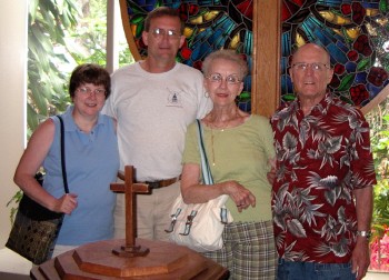 Former members, the Sorensens, during their tour of the facility they helped build in the 1950s