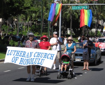 LCHers marching in the annual Gay Pride Parade