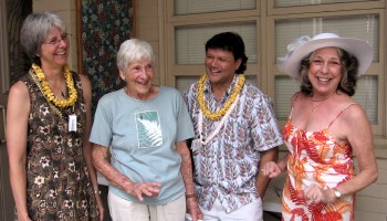 Pastor Phyllis Hormann, Irmgard Hörmann, David Hormann, and Sylvia Hormann-Alper at LCH