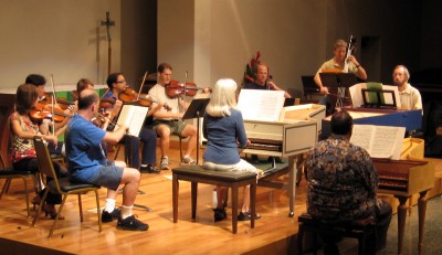 Rehearsal for the three harpsichord concerto