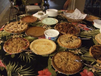 All the delicious pies for the pie potluck