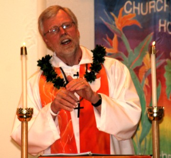 Bishop Finck preaching