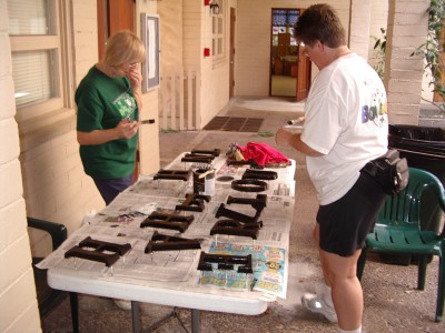 Painting the letters and signs from the front wall