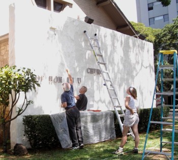 Painting the front wall