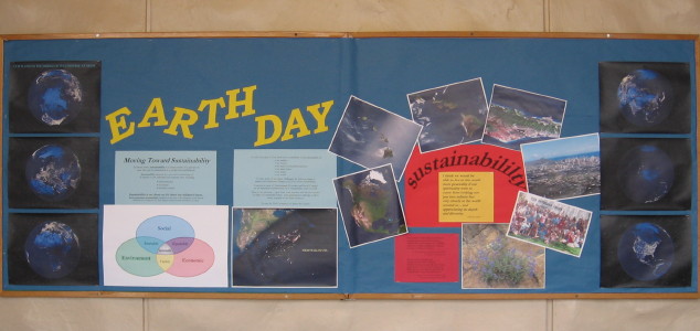 Earth Day bulletin board
