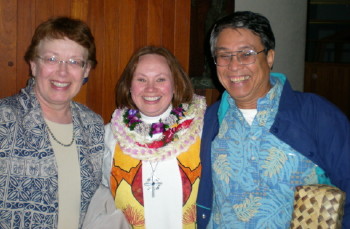 Olivia and Jimmy Castro with Pastor Katy