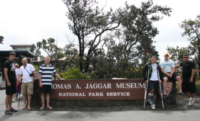 A group of Wounded Warriors visit Hawai‘i Volcanoes National Park.