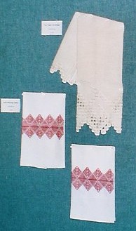Various forms of needlework on display