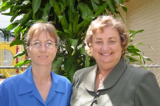 Banquet coordinator Ingrid Weeks and Banquet Director Jeanette Hanson