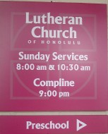 New sign for the preschool entrance