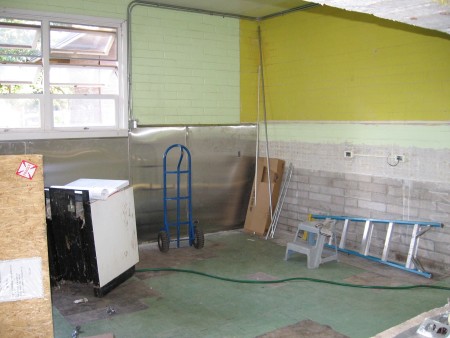 More panels up in the kitchen, more wiring work done. More panels up in the kitchen, more wiring work done.