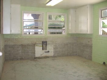 The LCH kitchen after the demolition crew did their work