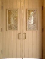 Nave door with new windows