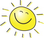 smiling sun graphic