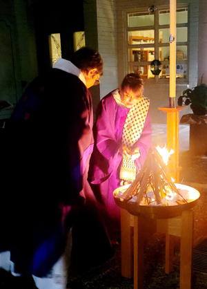 From darkness to light—the Easter Vigil begins with the sacred fire, guiding us into the joy of the Resurrection.