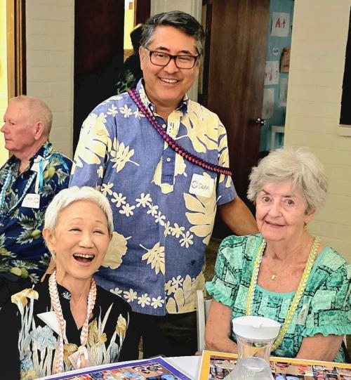 Members and friends enjoy the anniversary banquet