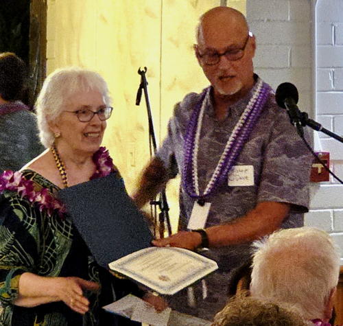 Members and friends enjoy the anniversary banquet