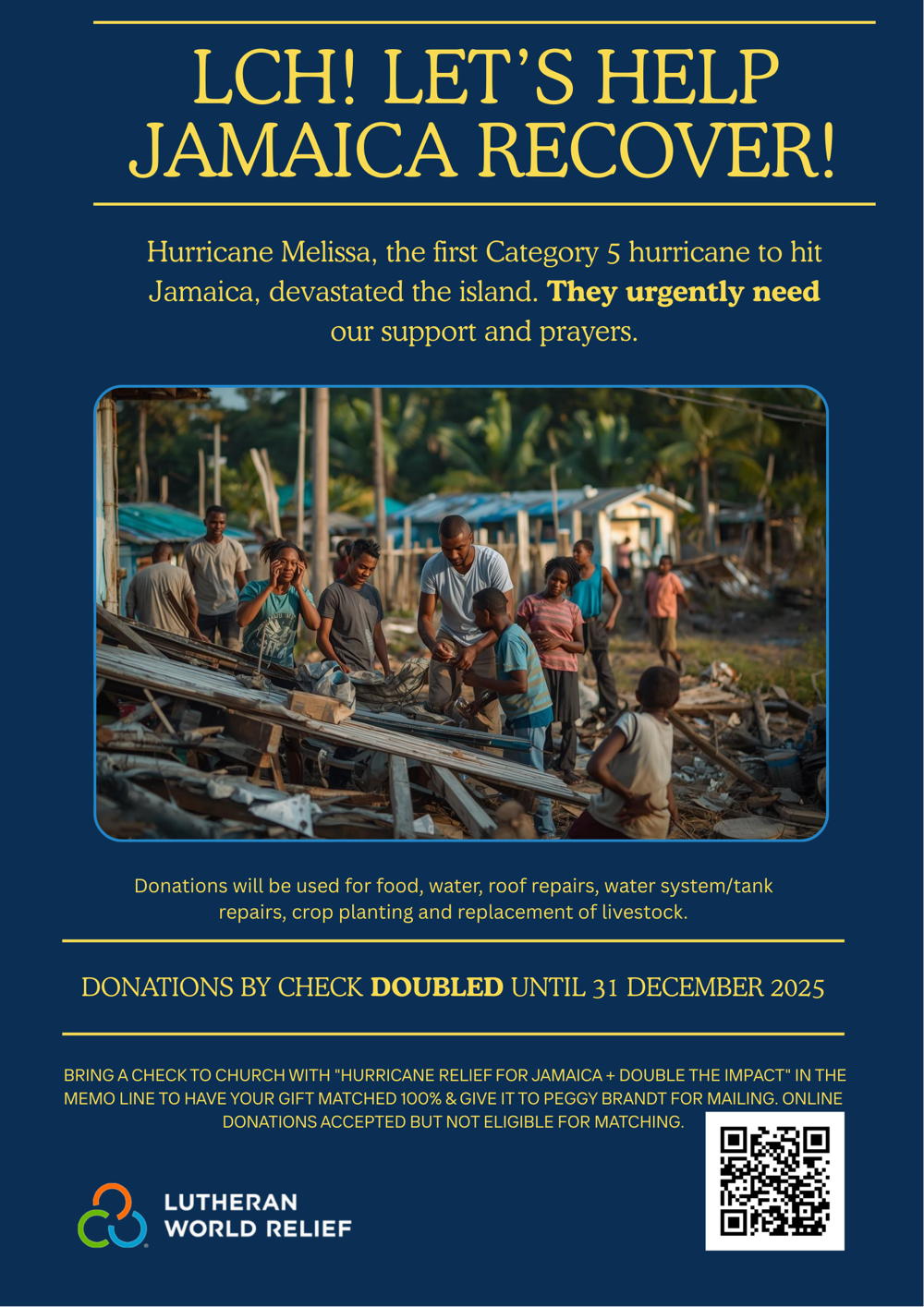 Jamaica Relief poster