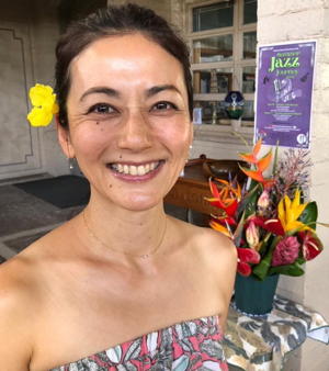 Sayuri at a First Mondays concert.