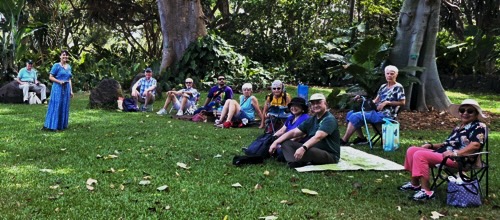 The Community and Compassion Retreat at the beautiful Foster Botanical Garden.
