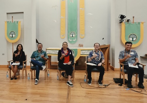 The candidates at VIA’s July town hall forum.