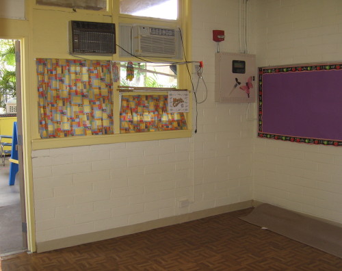 Interior of the nursery/child care room