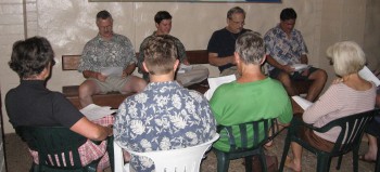 The Lenten Bible Study following worship