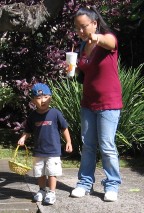 One little boy gets help