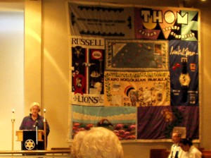 Panels from the AIDS quilt on display at LCH