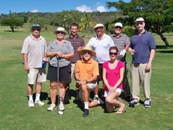 The LCH G.O.L.F. 'ohana poses for a picture before they begin play