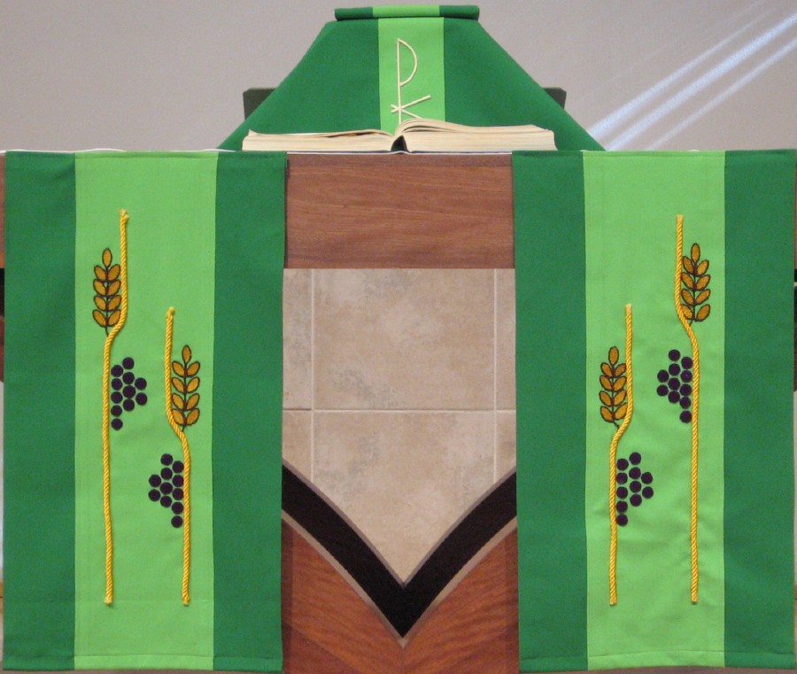 Green Paraments—Altar Frontal